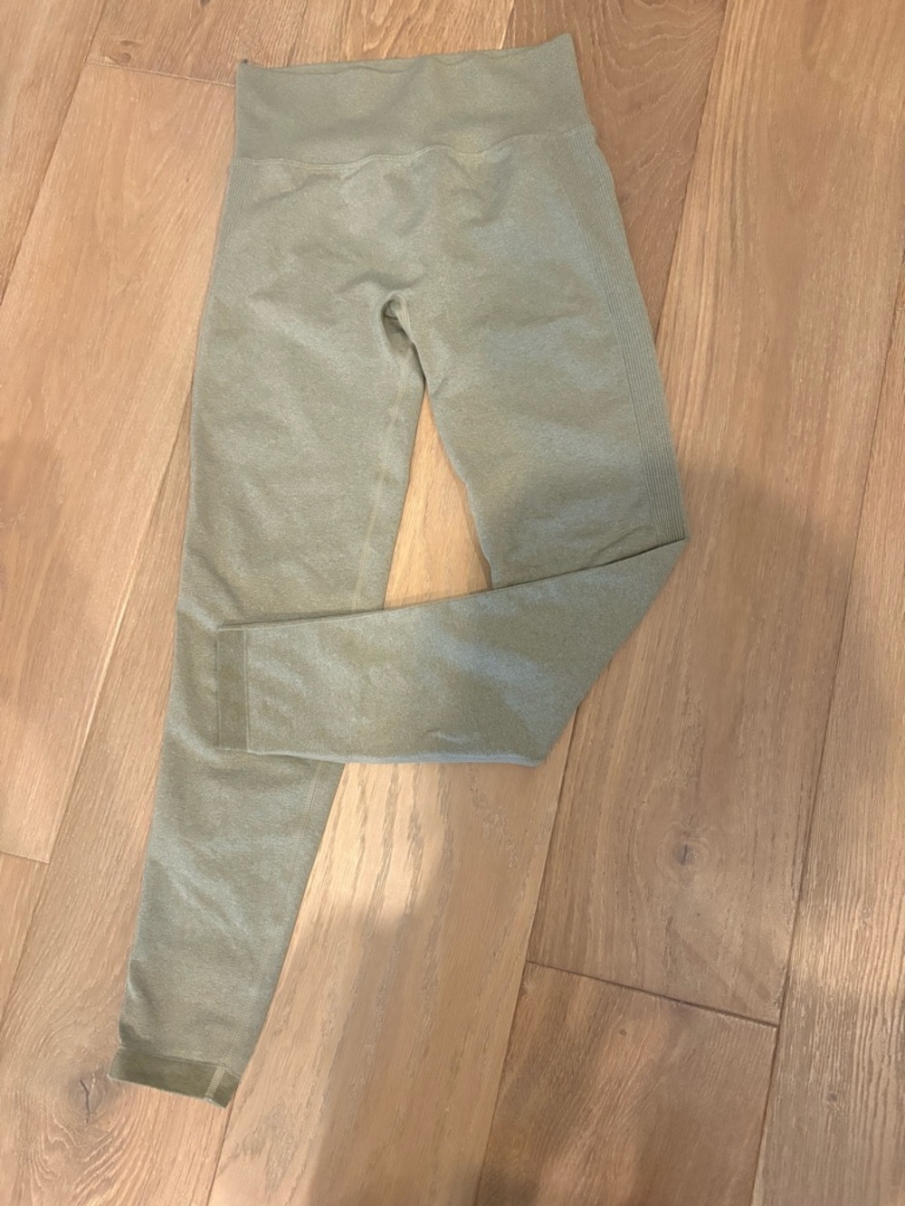 High-Waisted Olive Green Leggings